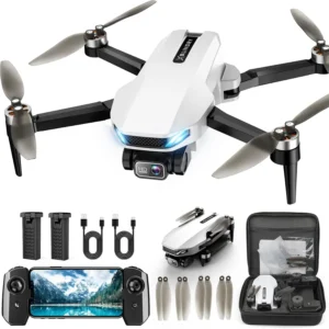 2K HD GPS Drone with Camera, Auto Return, Follow Me, Foldable FPV Quadcopter for Adults