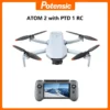 Potensic ATOM 2 Drone with PTD 1 Remote Control 4K Video, 8K Photo, 2.7K Vertical Shoot Camera Drones, Max 10KM, AI Night Shot