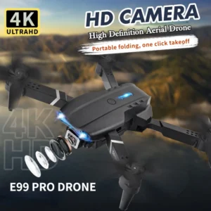 New E99Pro RC Drone 4K Professinal With 1080P Wide Angle HD Camera Foldable Helicopter WIFI FPV Height Hold Gift Toy