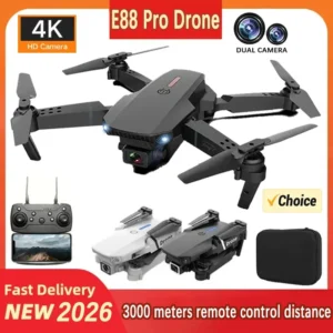 E88Pro Drone Professional Optical Flow 4k Dual Camera Aerial Photography Four Axis Aircraft RC Quadrotor Children Toys ﻿2026 New