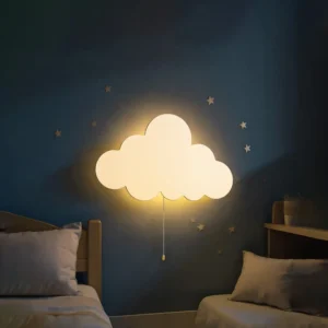 Cloud Light - Floating Cloud Wall Lamps for Nursery & Kids' Bedrooms | Battery-operated Hanging Night Lights