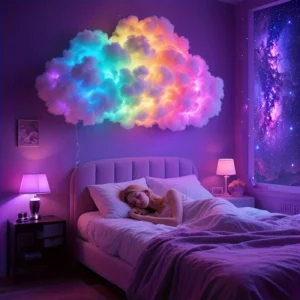 Cloud LED Lamp ,DIY Room Decoration light 3D Color Atmosphere Night Color Changing Lamp for Game Room Party Club